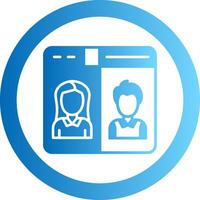 Conference Gradient Circle Icon vector