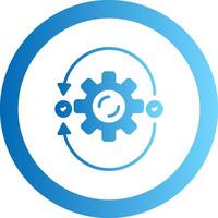 Agile Gradient Circle Icon vector
