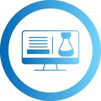 Science Class Gradient Circle Icon vector