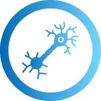 Multipolar Neuron Gradient Circle Icon vector