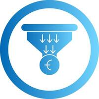 Sales PipeGradient Circle Gradient Circle Icon vector