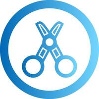 Tailor Gradient Circle Icon vector
