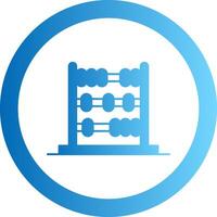 Abacus Gradient Circle Icon vector