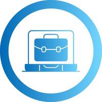 OnGradient Circle Portfolio Gradient Circle Icon vector