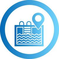 Location Gradient Circle Icon vector