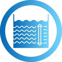 Depth Gradient Circle Icon vector