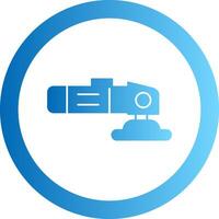 Polisher Gradient Circle Icon vector