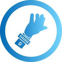 Mantoux Test Gradient Circle Icon vector