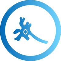 Neuron Gradient Circle Icon vector