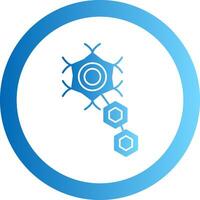 Neuron Gradient Circle Icon vector