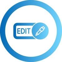 editar degradado circulo icono vector
