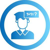 Parkinson Gradient Circle Icon vector