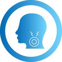 Breath Gradient Circle Icon vector