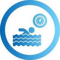 Best Time Gradient Circle Icon vector