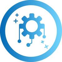 Integration Gradient Circle Icon vector