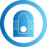 Portable Toilet Gradient Circle Icon vector