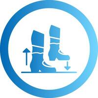 Step Gradient Circle Icon vector