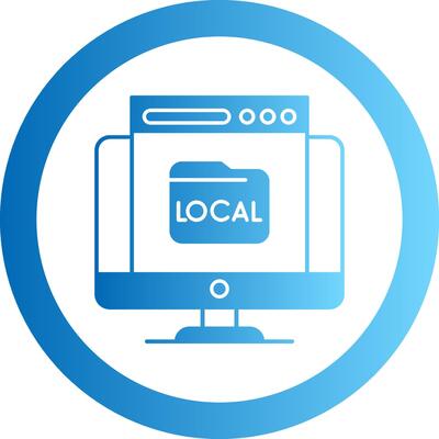 Local Gradient Circle Icon