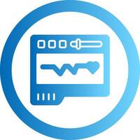 Pacemaker Gradient Circle Icon vector