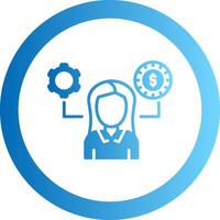Entrepreneurship Gradient Circle Icon vector