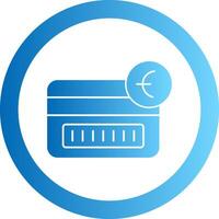 Tap To Pay Gradient Circle Icon vector