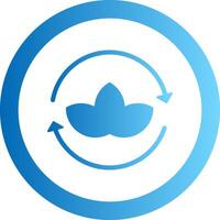 Zero Waste Gradient Circle Icon vector