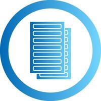 Daily Ledger Gradient Circle Icon vector