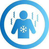 Chills Gradient Circle Icon vector