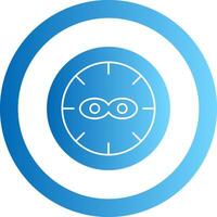 Anti Theft Gradient Circle Icon vector