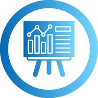 Presentation Gradient Circle Icon vector