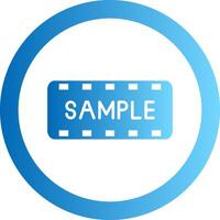 Sample Gradient Circle Icon vector