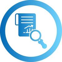 Research Gradient Circle Icon vector