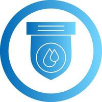 Water Gradient Circle Icon vector