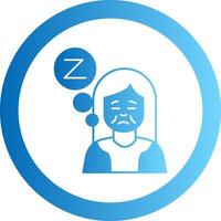 Insomnia Gradient Circle Icon vector
