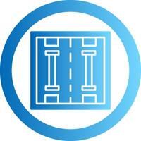 Lane Gradient Circle Icon vector