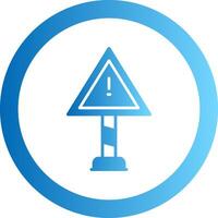 Risk Gradient Circle Icon vector