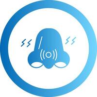 Congestion Gradient Circle Icon vector