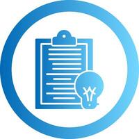 Summary Gradient Circle Icon vector