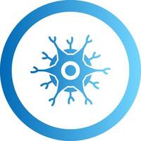 Neuron Gradient Circle Icon vector