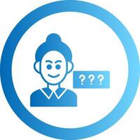 Parkinson Gradient Circle Icon vector