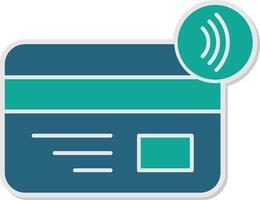 Nfc Payment Sticker Icon vector