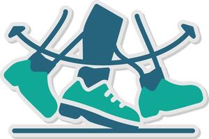 Shuffle Sticker Icon vector