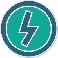 Lightning Sticker Icon vector