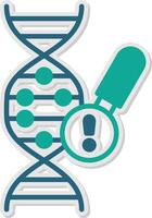 Genetics Problem Sticker Icon vector