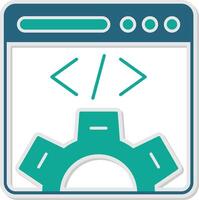 Web Design Sticker Icon vector