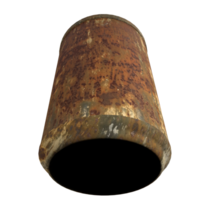 The rusty can image 3d rendering. png