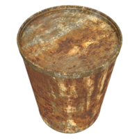 The rusty can image 3d rendering. png