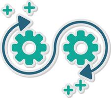 Devops Sticker Icon vector