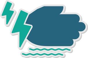 Tremor Sticker Icon vector