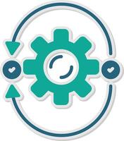 Agile Sticker Icon vector